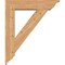 Ekena Millwork Traditional Traditional Smooth Bracket w/ Offset Brace, Western Red Cedar, 7 1/2"W x 32"D x 38"H BKT0806X32X38TRA01SWR - alternate 2